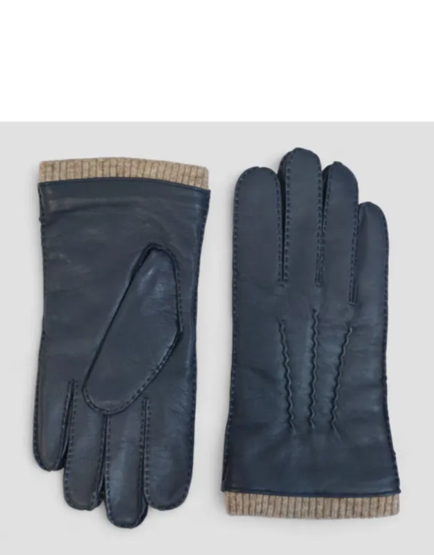 Italian Leather Warm Wool Lining Winter Riding Driving Casual Gloves