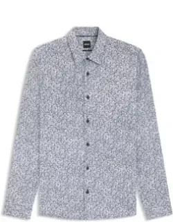 Printed Slim-fit Shirt In A Cotton Blend