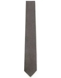 Micro-pattern Tie In Silk