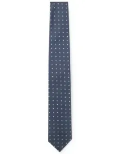 Micro-pattern Tie In A Silk Blend