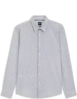 Printed Slim-fit Shirt In A Cotton Blend