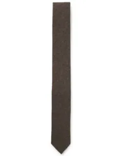 Formal Tie With Herringbone Weave