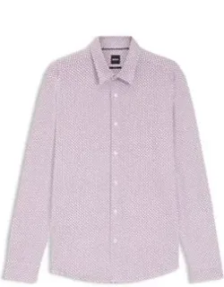 Printed Slim-fit Shirt In A Cotton Blend