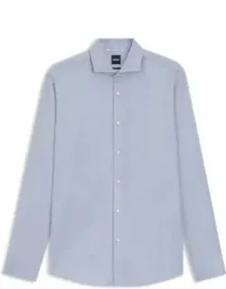 Printed Regular-fit Shirt In Cotton Twill