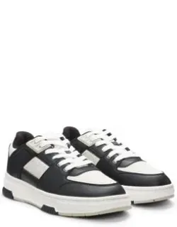 Monogram-detail Trainers In Faux Leather