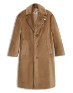 Textured Wool And Cotton Coat
