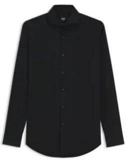Wrinkle-resistant Slim-fit Shirt In Cotton Twill