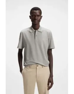 Cotton-silk Polo Shirt In A Regular Fit