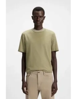 Cotton-silk T-shirt With Micro Structure
