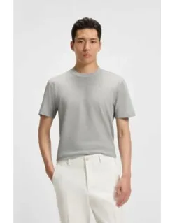 Cotton-silk T-shirt With Micro Structure