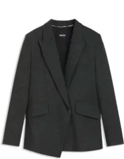 Regular-fit Blazer With Concealed Closure