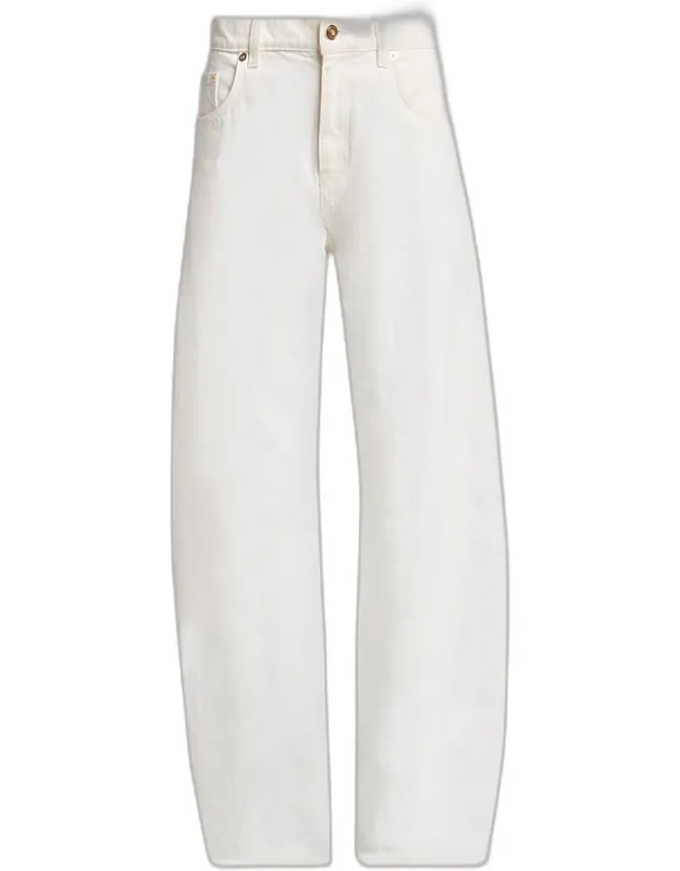 Amoret Mid-rise Wide Leg Jeans