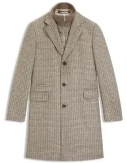Detachable-inner Coat In A Slim Fit