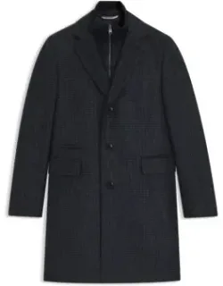 Detachable-inner Coat In A Slim Fit