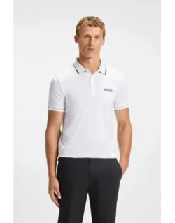 Contrast-logo Polo Shirt In A Slim Fit