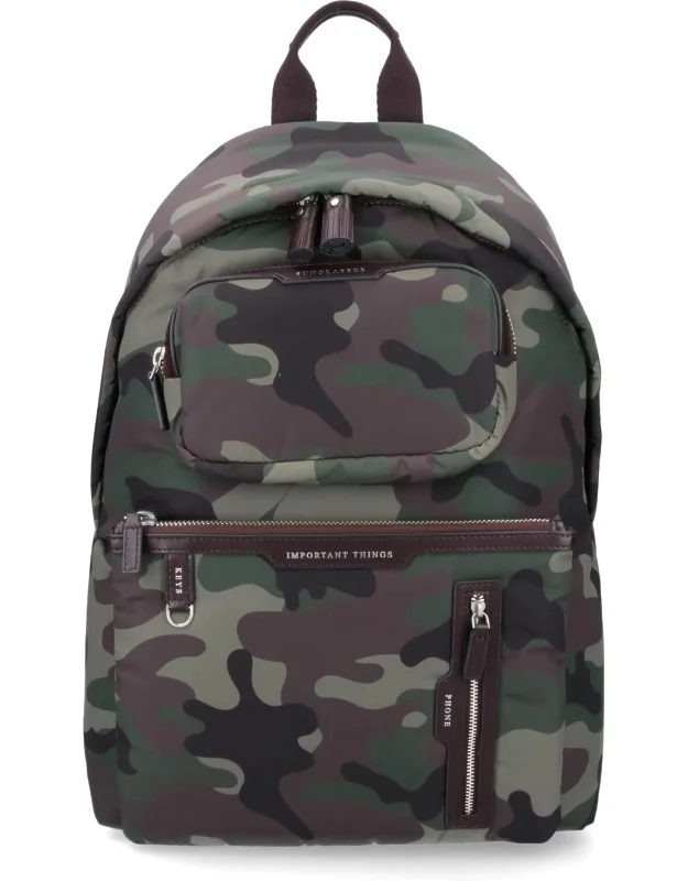 Camouflage Multi Pocket Backpack