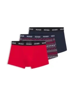 Three-pack Of Stretch-cotton Trunks - Patterned Underwear