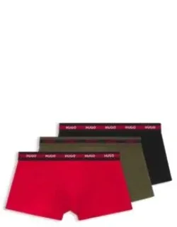 Three-pack Of Stretch-cotton Trunks - Patterned Underwear