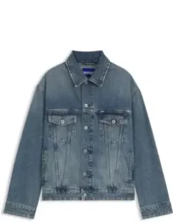Loose-fit Jacket In Rigid Denim
