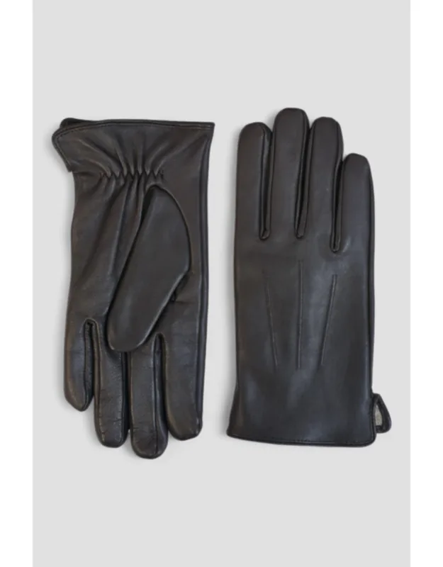 Italian Leather Warm Wool Lining Winter Riding Driving Casual Gloves