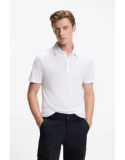 Polo Shirt In Cotton And Silk