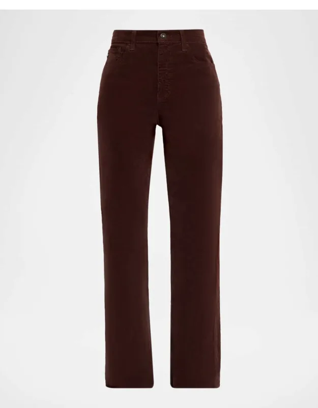 Brinley Mid-rise Straight Corduroy Jeans