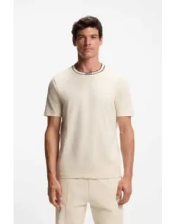 Logo-collar T-shirt In Cotton Jersey