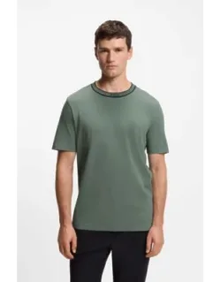 Logo-collar T-shirt In Cotton Jersey