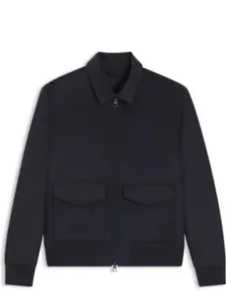 Zip Jacket In Wool And Cashmere