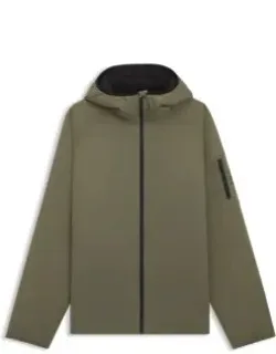 Adjustable-hem Jacket With Water-repellent Finish