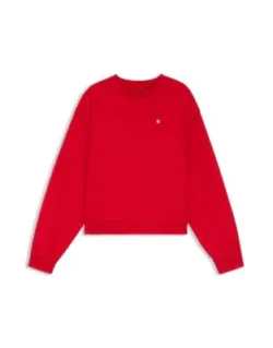 Heart-logo Sweatshirt In Cotton Terry