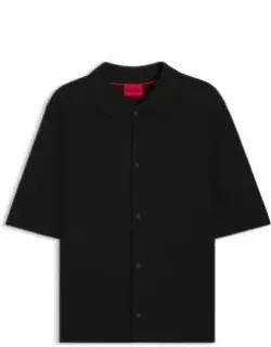 Regular-fit Shirt With Ribbed Structure