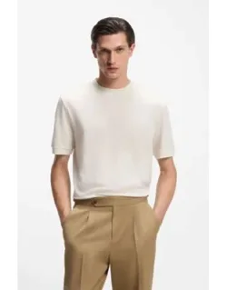Regular-fit T-shirt In A Mercerised Cotton Blend
