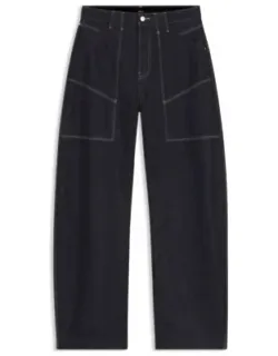 Balloon-leg Jeans In Rigid Denim