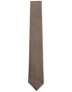 Silk-jacquard Tie Made In Italy