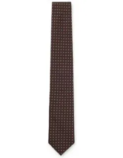Micro-pattern Tie In Silk