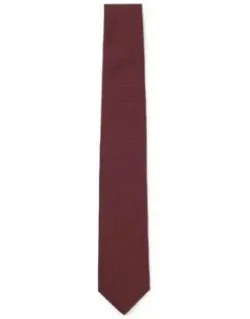 Structured Tie In Cotton And Silk