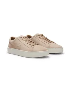 Trainers In Velour-effect Suede