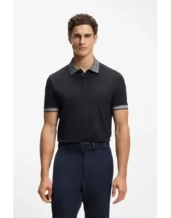 Polo Shirt In Stretch-cotton Piqué
