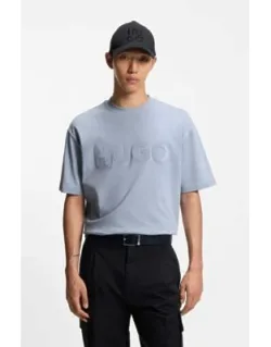 Reflective-logo T-shirt In Cotton Jersey