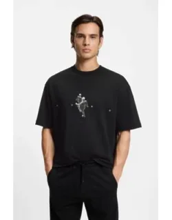Graphic Artwork T-shirt In Cotton Jersey