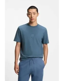 Rubber-logo T-shirt In Cotton Jersey