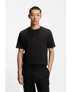 Rubber-logo T-shirt In Cotton Jersey