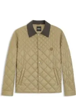 Water-repellent Jacket With Mixed Quilting