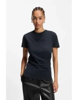 Tonal-artwork Slim-fit T-shirt In Mercerised Cotton