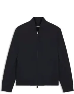 Slim-fit Jacket In Wrinkle-resistant Fabric