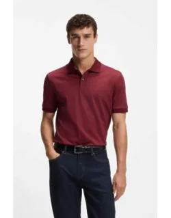 Mercerised-cotton Polo Shirt With Two-tone Monograms