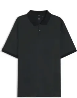Mercerized-cotton Polo Shirt With Printed Monograms