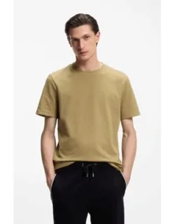 Bubble-jacquard Structure T-shirt In A Cotton Blend