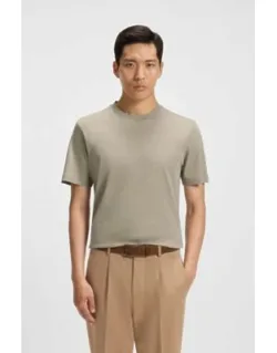 Mercerised Cotton T-shirt In A Regular Fit